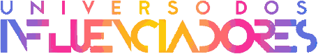 Logo oficial colorida do Universo dos Influenciadores