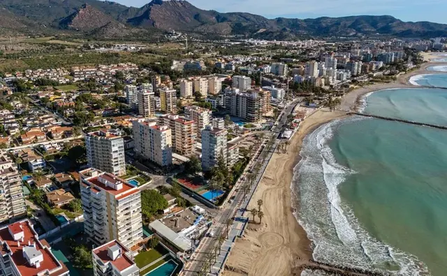 Edifícios residenciais no litoral da província de Castellón