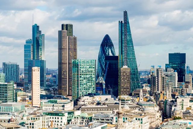 Vista da City de Londres, importante centro financeiro