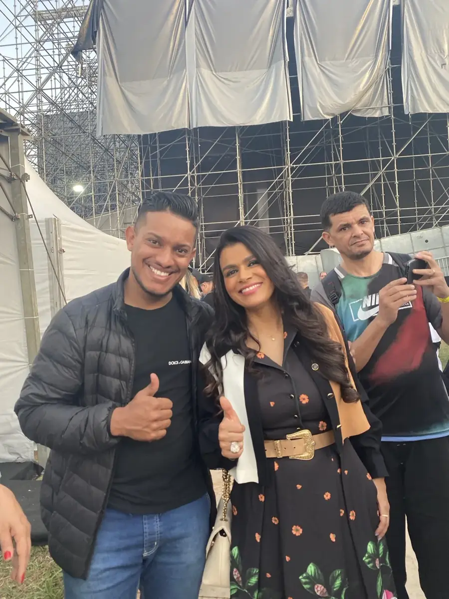 Vinicius Xavier em encontro com Damares, registro do acervo pessoal