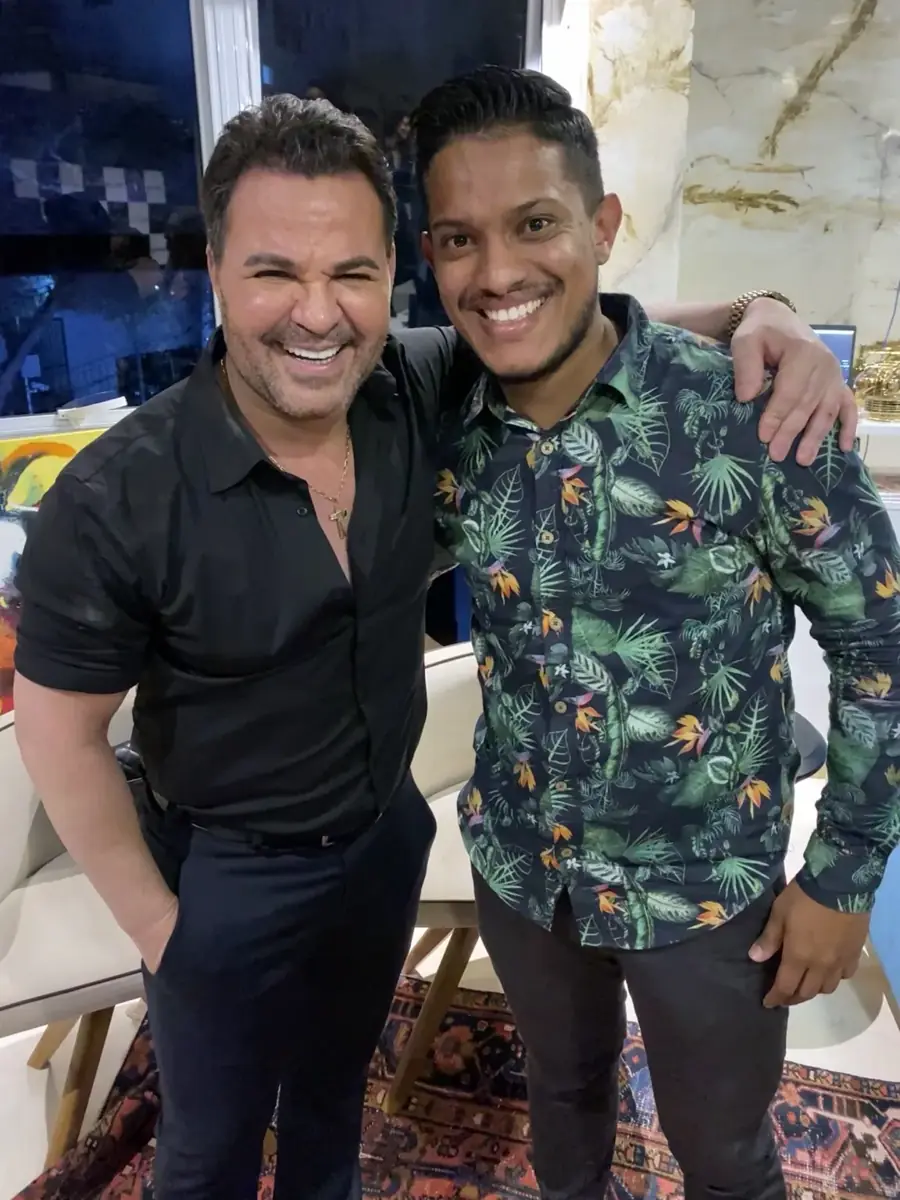 Vinicius Xavier em encontro com Eduardo Costa, registro do acervo pessoal