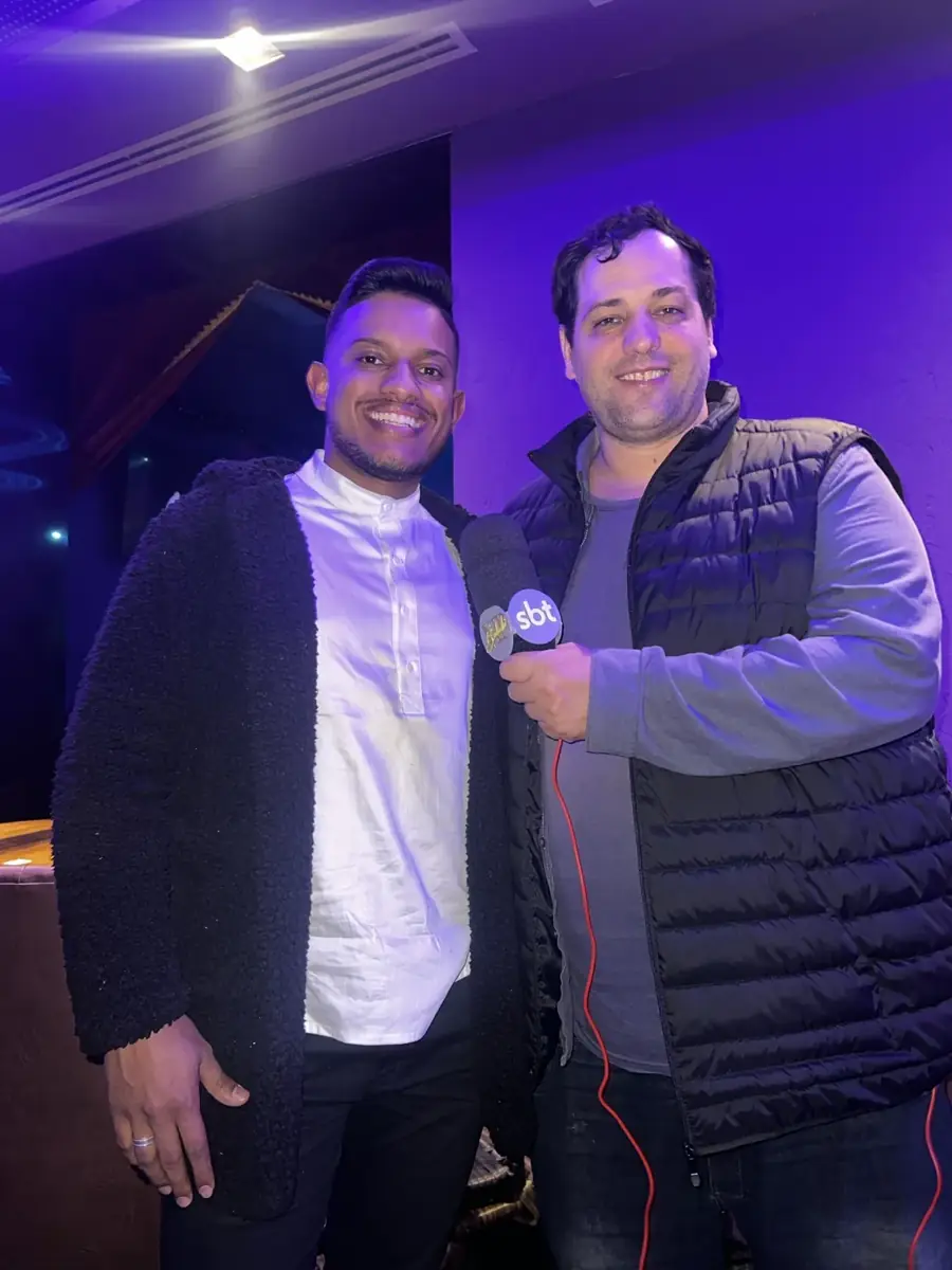 Registro do encontro de Vinicius Xavier: Entrevista no SBT